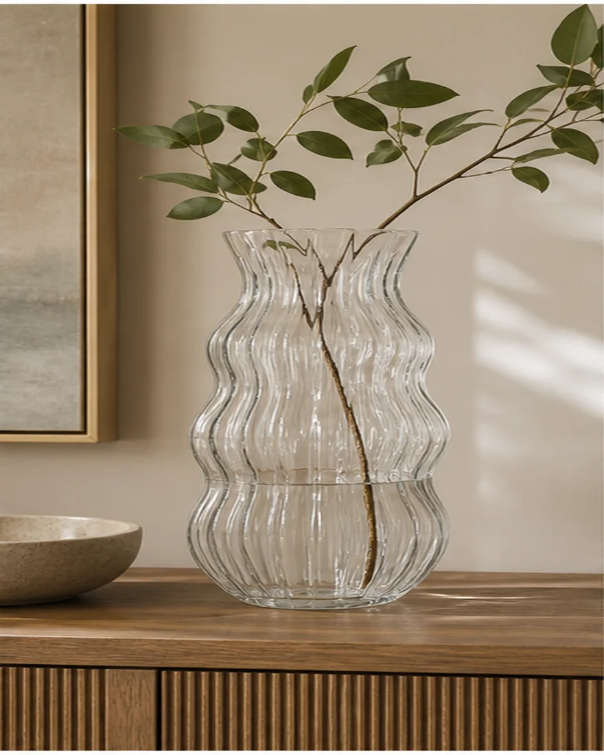 Ripple Glass Vase