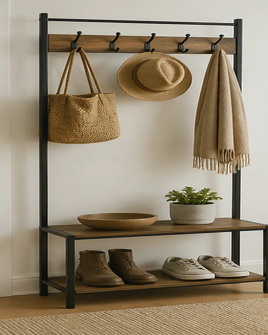 Sage Entryway Rack 065
